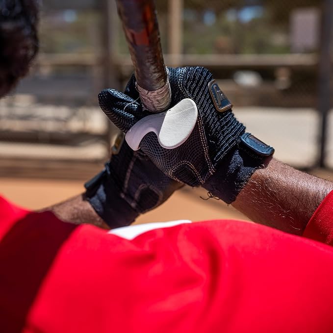 ThumbPRO Baseball Thumb Guard - Batting Aid & Grip Enhancer - Reduces Sting, Improves Swing - for Baseball & Softball - All Levels, Left/Right Hand - 3 Sizes