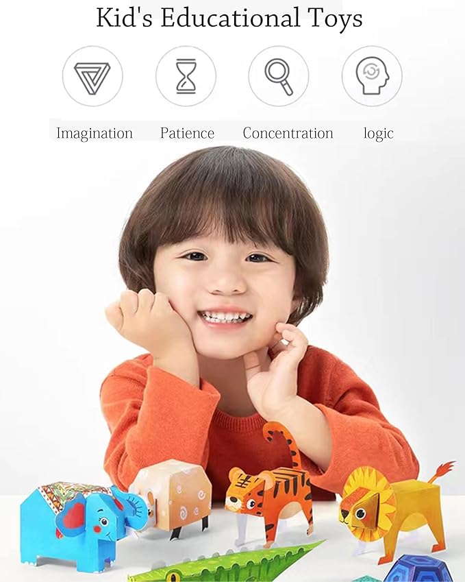 MIREONETRY Origami Kit for Kids Ages 6+, 16 Style 3D Animal Origami Paper Kit - Image 5