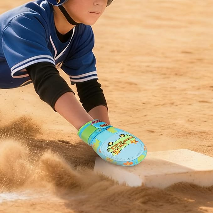 Baseball Sliding Mitt - Sliding Mitt for Youth - Drippy Drip Accessory Gingerbread Man, Coco, Scary HaHa - Softball