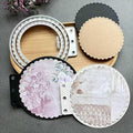 Circle Loose-Leaf Lace Die Cuts by Unknown
