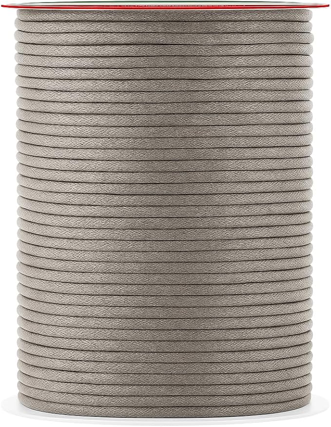 Mandala Crafts 2mm 109 Yards Taupe Cotton Waxed Cord by MandalaCrafts