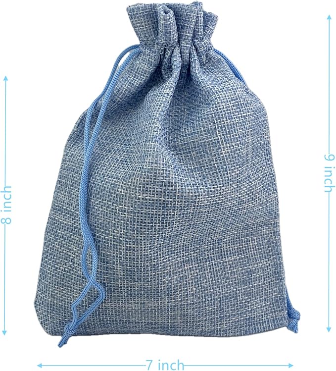 Palmhomee Pack of 25 Burlap Gift Bags - Image 2