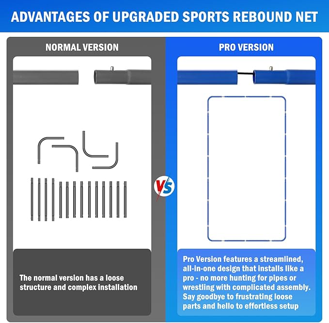 Volleyball Baseball Rebounder Net, Softball Rebounder Pitchback Net Quick Adjustments, Quick Adjustments Lacrosse Bounce Back Practice Equipment, Ideal for Outdoor Indoor and Backyard Training