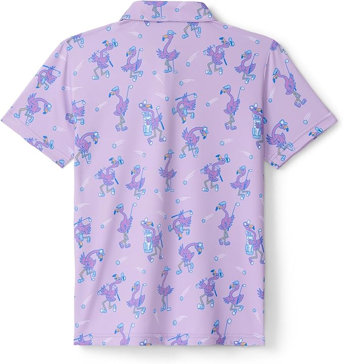Tipsy Elves Kids and Toddlers Golf Shirts - Athletic Comfort Fit with Quick Dry Material