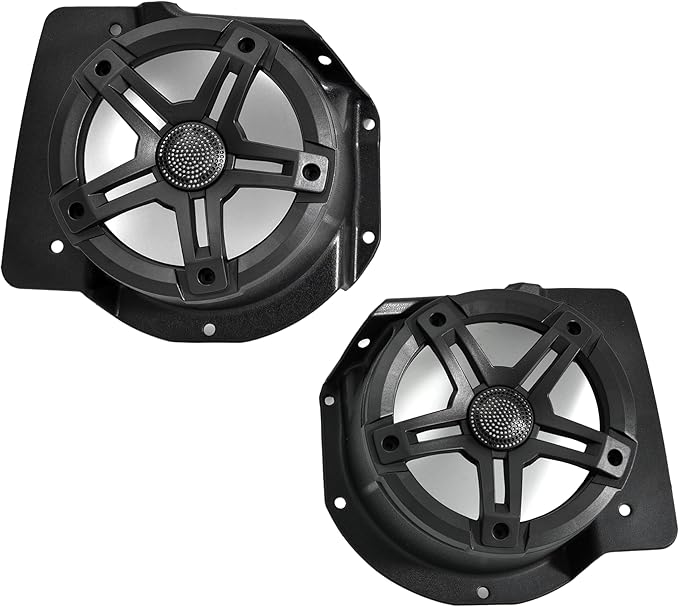 SAUTVS 6.5" Under Dash Kick Speaker Pod Brackets for Yamaha Drive2 G29 Accessories, Front Kick Panels Loudspeaker Mount Support 6.5inch Speaker Devices for Yamaha Drive2 G29 Standard Golf Cart, 2PCS