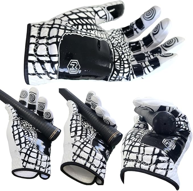 MONKEY GRIP Golf Glove Premium Synthetic Nonslip Spider Grip Tacky All Weather Slice Killer No Twist Left Hand