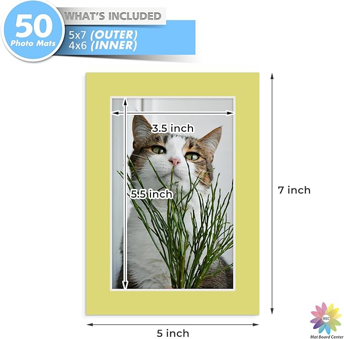 Mat Board Center, 5x7 for 4x6 Mixed Color Mats - Image 3