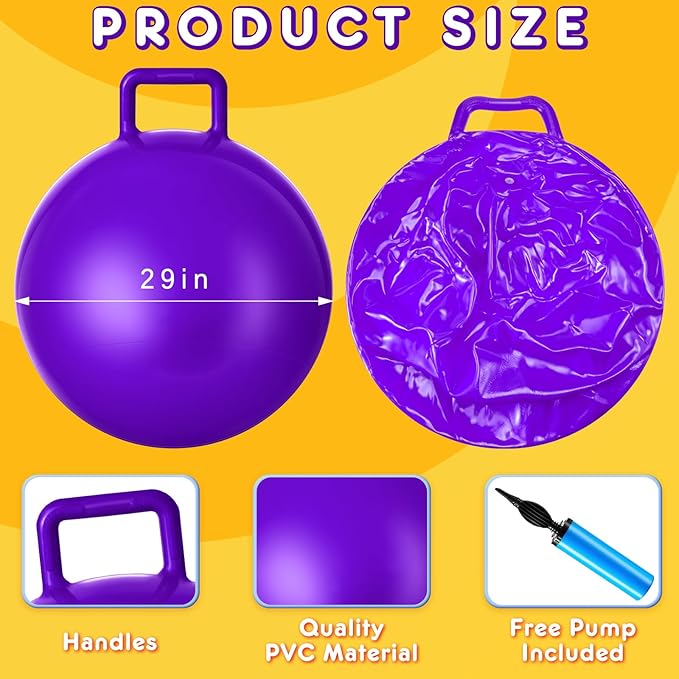 Lewtemi 3 Pcs 29 Inch Bouncing Ball - Image 2
