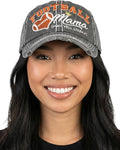 Funky Junque Distressed Vintage Baseball Cap - Embroidered Patch Women's Hat - Holiday, Lifestyle & Patriotic Designs