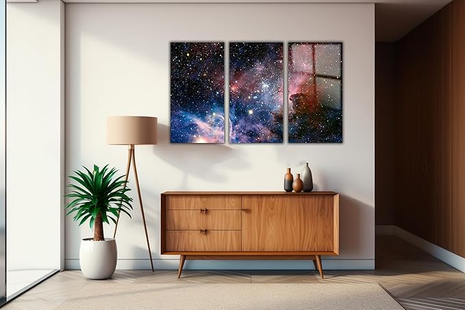 SpiritualHands Stunning Nebula Tempered Glass Wall Art Painting - Image 7