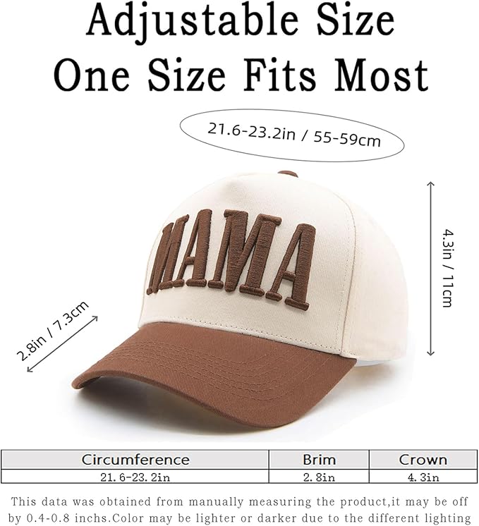 Womens Mama Trucker Hat, Vintage Snapback Mom Baseball Cap, Trendy New Mom Gifts Mothers Day Outfits for Mommin