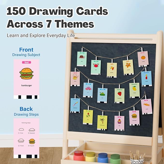 Drawing Robot for Kids with 150 Cards, Voice Interactive Educational Drawing - Image 4