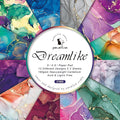 YASMEN Scrapbook Paper Pad 6×6, Marbled Pattern Watercolor Paper, 24 Sheets by YASMEN