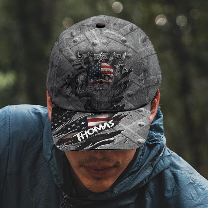 Baseball Cap for Men Women, Skull Cap for Men, Skeleton Gothic Horror Adjustable Strap Sports Soft Caps Outdoor