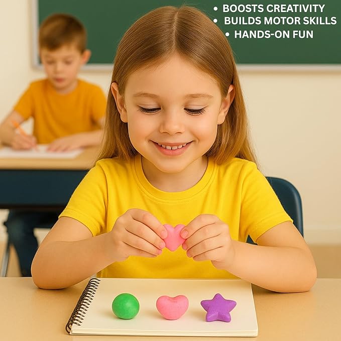 24 Pack Kneaded Erasers, Colorful Drawing Art Moldable Kneaded Sketching Erasers - Image 7