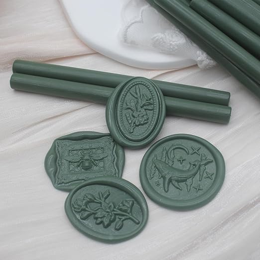 52pcs Olive Green Wax Sealing Sticks, Andotopee Glue Gun Wax Seal Sticks - Image 2
