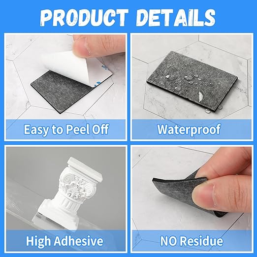 UPINS Double Sided Foam Tape, Strong Sticky Double Sided Foam Pads - Image 3