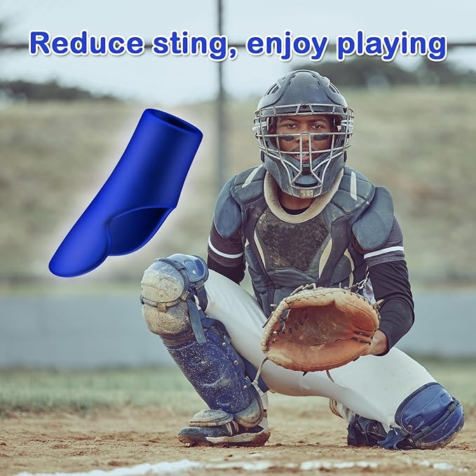 MIPREZT Catcher's Thumb Shield Baseball Thumb Guard 2 Size (Adult & Youth) Baseball & Softball Catchers Thumb Protector for Baseball Catcher Gear Training Aid Catcher Accessories Reduce Sting