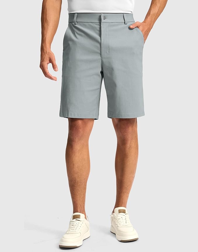 G Gradual Men's Golf Dress Shorts 5"/ 7"/ 9" Stretch Casual Work Flat Front Shorts for Men with 3 Pockets Quick Dry