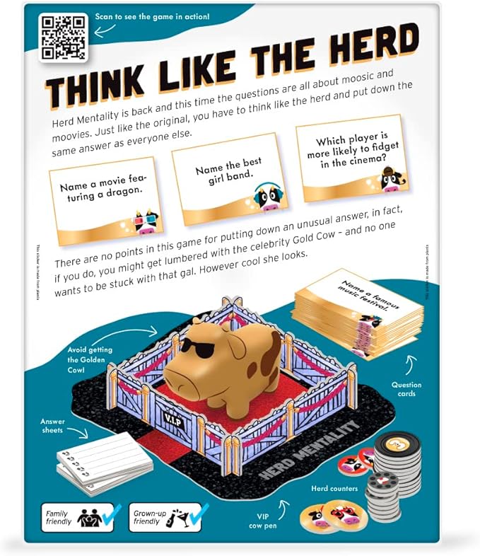 Big Potato Herd Mentality Moovies & Moosic Board Game | Fun - Image 7