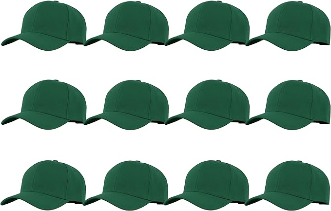 Gelante Plain Blank Baseball Caps Adjustable Back Strap Wholesale LOT 12 PC'S
