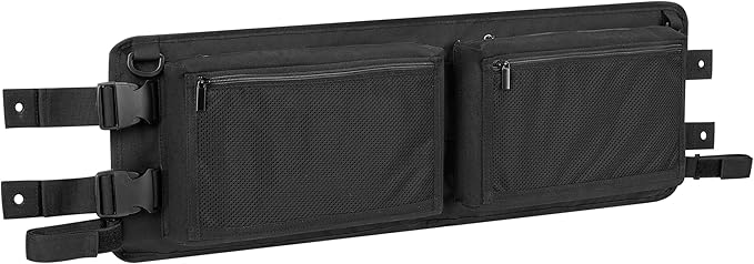 PGmoon Golf Cart Ceiling Storage Bag, Golf Cart Overhead Organizer Bag Compatible with Club Car Precedent,Tempo, Onward, Black