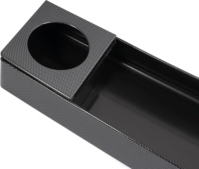 WUTIST Golf Cart Universal Front Dash Storage Tray Compatible Golf Cart Parts Plastic Carbon Fiber Color, Easy Installation