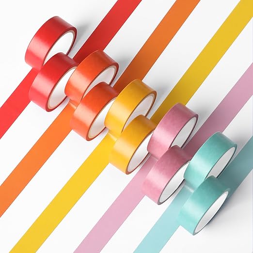 Mr. Pen- Washi Tape Set, 10 Rolls, Summer Design, Decorative Tape, Washi Tapes - Image 9
