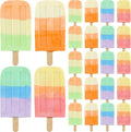 24 Pcs Ice Cream Sidewalk Chalk Set Multicolor Party Favors Bulk Washable Safe by Mooliwe