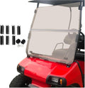 ECOTRIC Tinted Windshield Compatible with 2000.5 to Current Club Car DS Golf Cart Smoke Style Windshield Approximate Dimensions 40"W X 36.5"H Fold Down