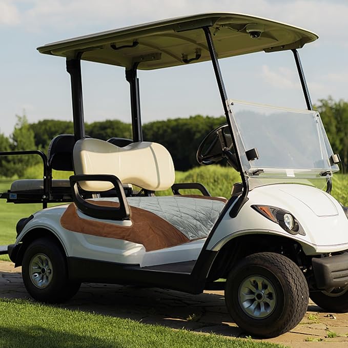 Golf Cart Seat Covers,EZGO Seat Cover,Heavy Duty Golf Cart Seat Blanket,Waterproof Travel Sports Cart Seat Cushion Covers for 2 Person Seats Club Car,Winter Golf Cart Accessories,Golf Cart Seat Cover