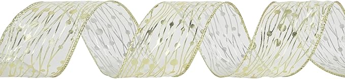 MEEDEE Gold Wired Ribbon - Image 8