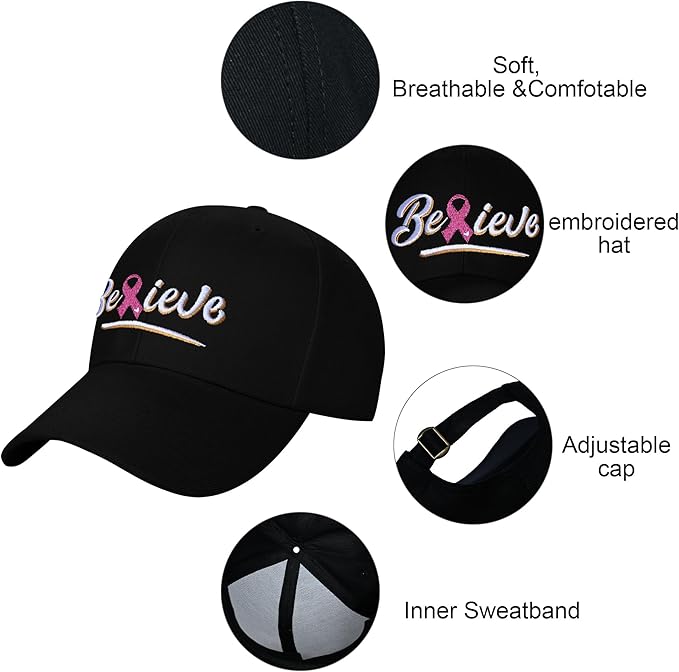 Embroidered Baseball Cap for Women Men Adjustable Baseball Hat Black Baseball Cap Trucker Hat