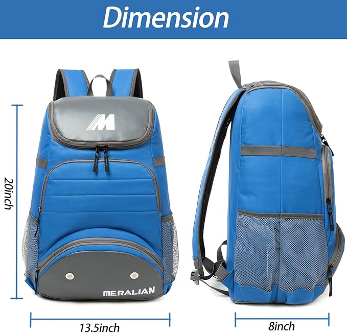 Baseball Bag - Lightweight Softball & T-Ball Backpack with Shoe Compartment for Equipment & Gear