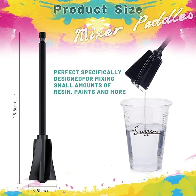 Suzzam Resin Mixer Paddles, Reusable Multipurpose - Image 2