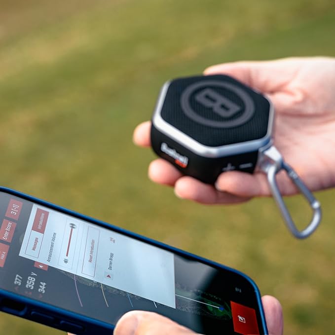 Bushnell Golf Wingman Mini Bluetooth Speaker with GPS Black