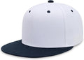 CHOK.LIDS Flat Bill Visor Classic Snapback Hat Blank Adjustable Brim High Top End Trendy Color Style Plain Tone Baseball Cap