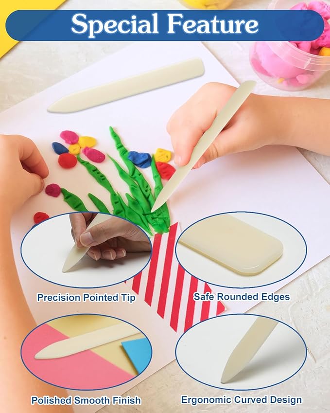 UCEC 20 Pack Premium Bone Folder Tool, Plastic Bone Folder Crafts Scoring - Image 3