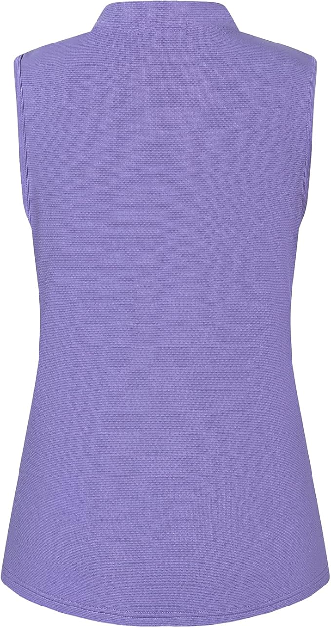 Womens Sleeveless V Neck Golf Polo Shirts