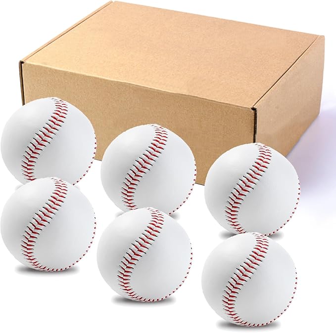 Baseballs, Practice Baseballs, Baseball for Youth Teenager/Adults Players Training Ball, Safe Throwing for Indoor/Outdoor, Batting Practice