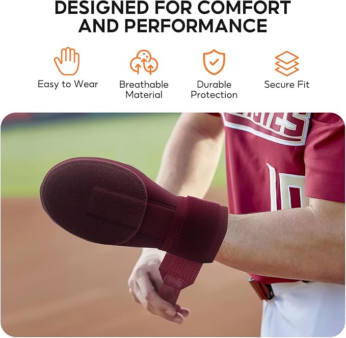 Baseball Sliding Mitt, Youth Ages 6-12 & Teens Adults 12+, Sliding Glove Hand Guard for Baserunning, Hard Shell Ambidextrous Left/Right, Baseball/Softball Compatible, Drip Style