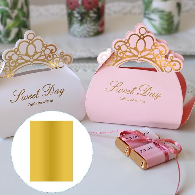 PATIKIL 11.7x8.3" Hot Stamping Foil Paper Sheet, 20 Sheets A4 Heat Transfer Hot - Image 5