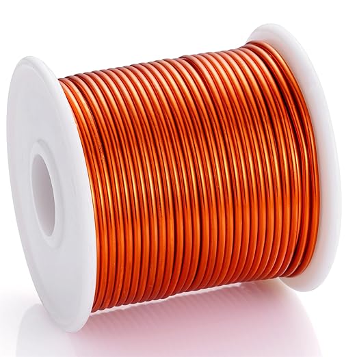 12 Gauge Orange Aluminum Craft Wire - Image 2