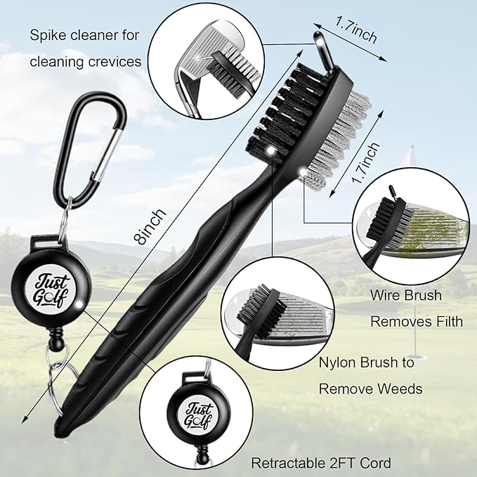 BIAJIYA Gifts for Dad and Fathers, Unique Funny Golf Gifts for Golfers Men Dad Husband, 11Pcs Premium Golf Cleaning Accessories for Birthday Fathers Day Valentines Day