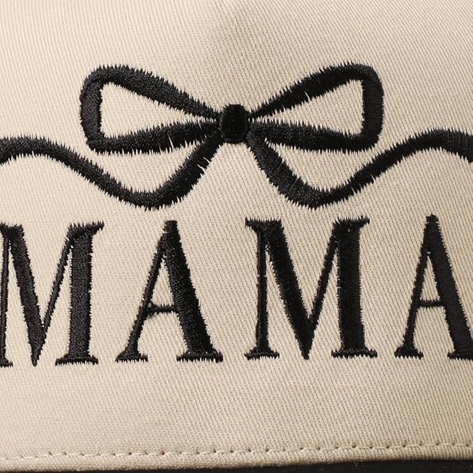 MIRMARU Two-Tone Vintage Canvas Trucker Hats for Men & Women, Adjustable Size Baseball Caps with Trendy Embroidered Design