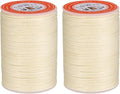 uxcell Round Leather Sewing Waxed Thread, 55m / 60 Yards Polyester Wax String by uxcell