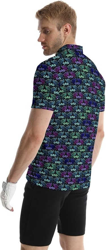 Mens Golf Shirts Golf Polo Shirts for Men Short Sleeve Polo Shirts Golf Gifts