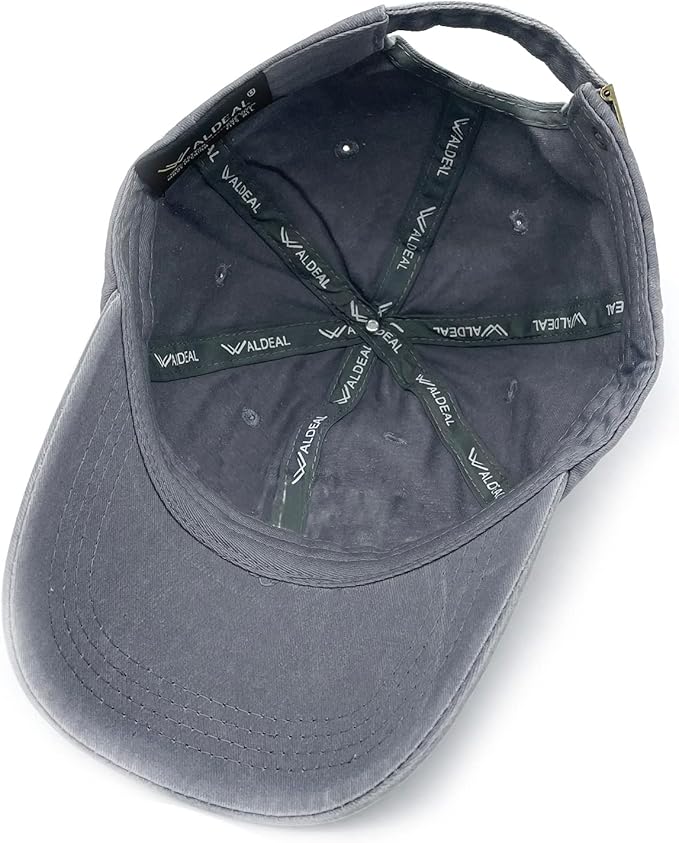 Waldeal Pickleball Hat,Adjustable Embroidered Washed Baseball Cap for Men Women