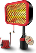Electric Golf Cart Heater (2nd Gen) with 360 Degree Adjustable Angle, Battery Powered Golf Cart Heater, 400W Silent Carbon Fiber Heating for Club Car/Yamaha/EZGO Golf Cart