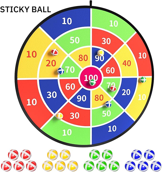 TEMI 29" Large Dart Board for Kids, Boys Toys Dartboards - Image 5